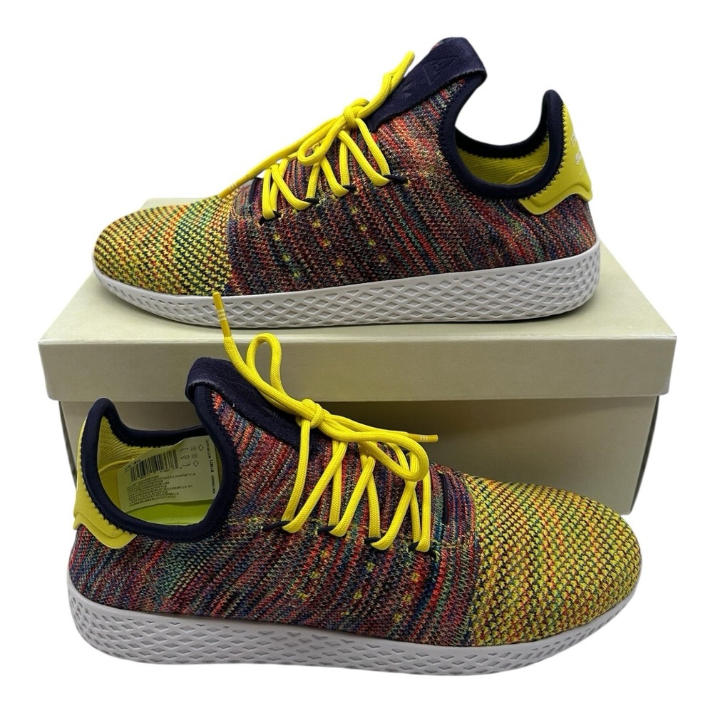 Adidas Pharrell Williams Tennis Hu Shoes Men Sz 10.5 Multi-Color Sneakers BY2673